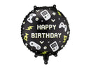 18" ROUND HAPPY BIRTHDAY GAMING FOIL