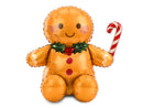 33" SITTING GINGERBREAD MAN FOIL
