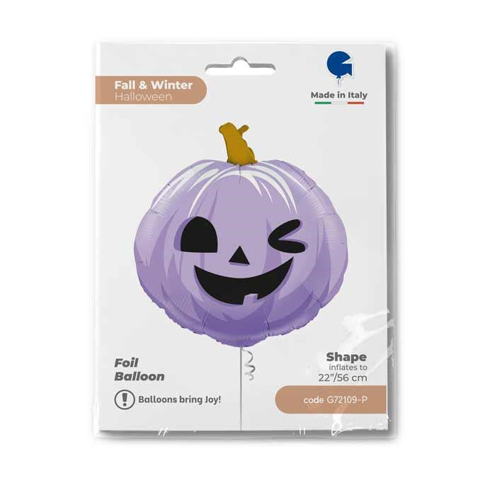 22" FUNNY PUMPKIN LILAC FOIL