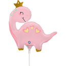 14" MINI PINK DINO FOIL