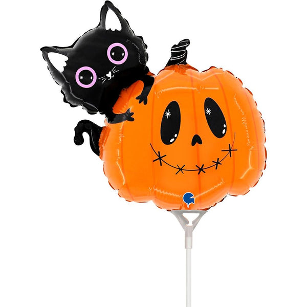14" MINI CAT & THE PUMPKIN FOIL