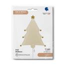 27" CREAM CHRISTMAS TREE FOIL