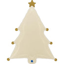 27" CREAM CHRISTMAS TREE FOIL