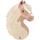 23" BOHO PONY HEAD FOIL