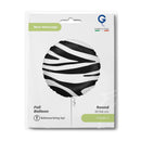 18" ROUND ZEBRA STRIPED FOIL