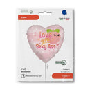 18" HEART LOVE YOU SEXY ASS FOIL