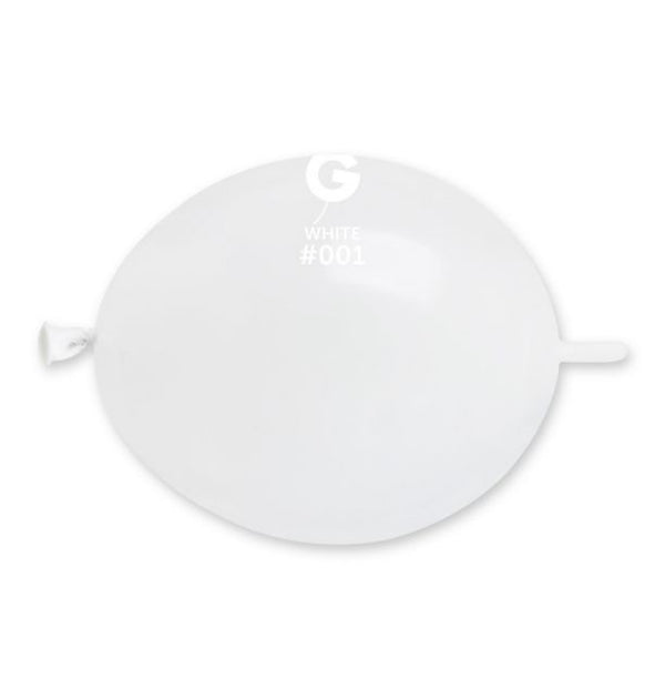 6" G-LINK WHITE #001 LATEX (100 PER PACK)