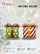 16" CHRISTMAS GIFT BOX FOIL