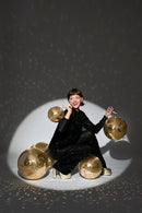 DISCO MIRROR BALL CHAMPAGNE GOLD 20CM