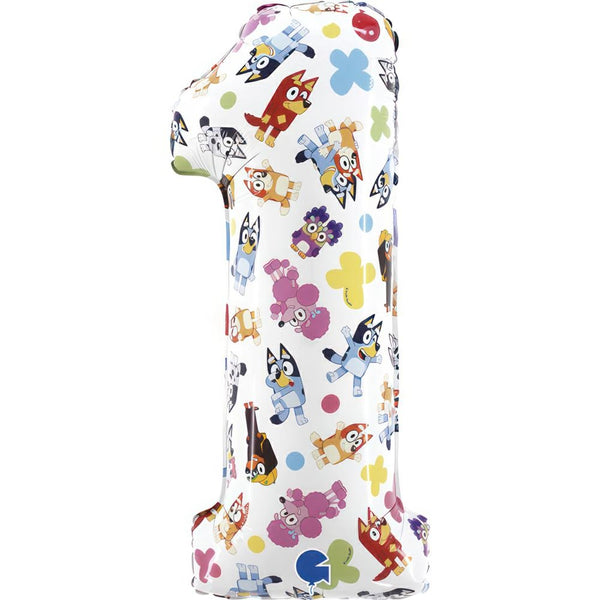 26"  LARGE NUMBER BLUEY ONE FOIL