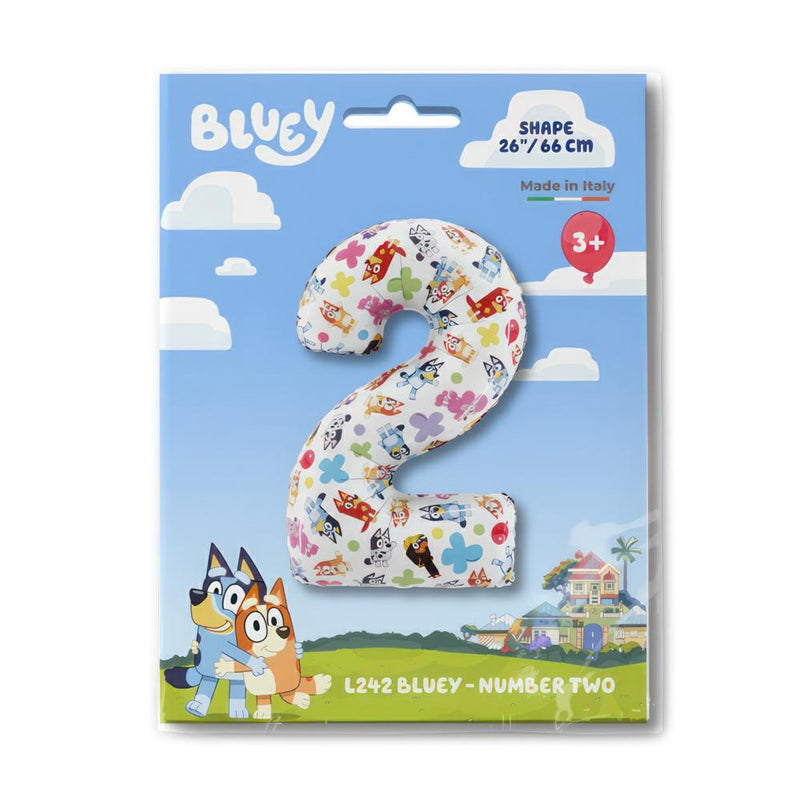 26"  LARGE NUMBER BLUEY TWO FOIL