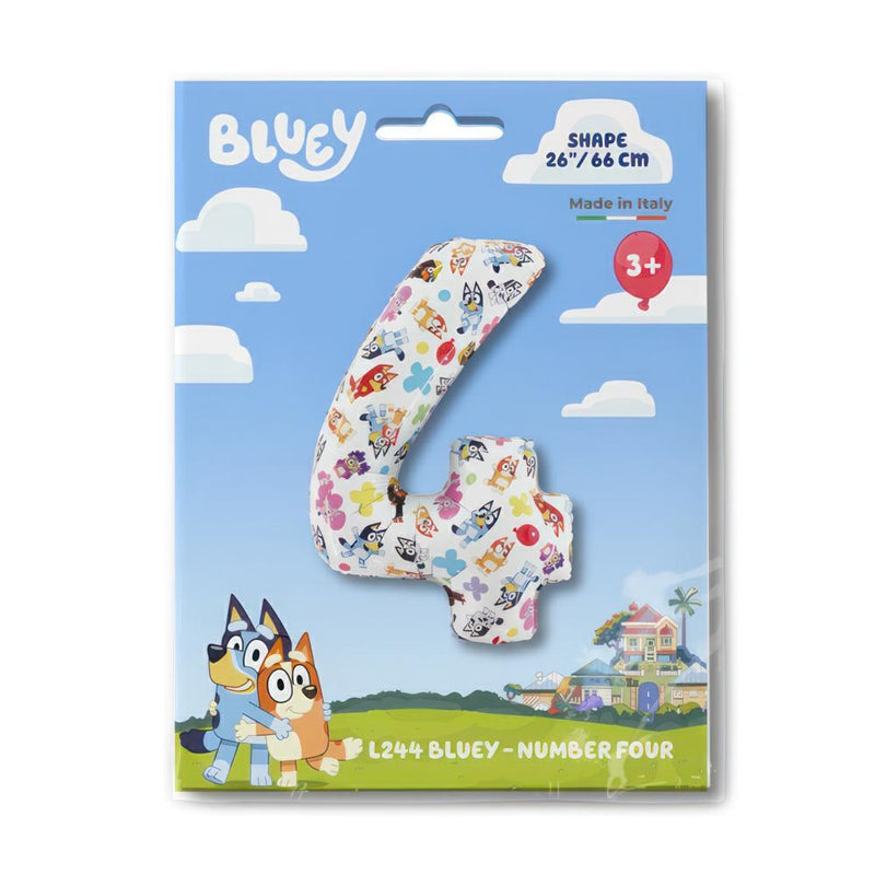 26"  LARGE NUMBER BLUEY FOUR FOIL