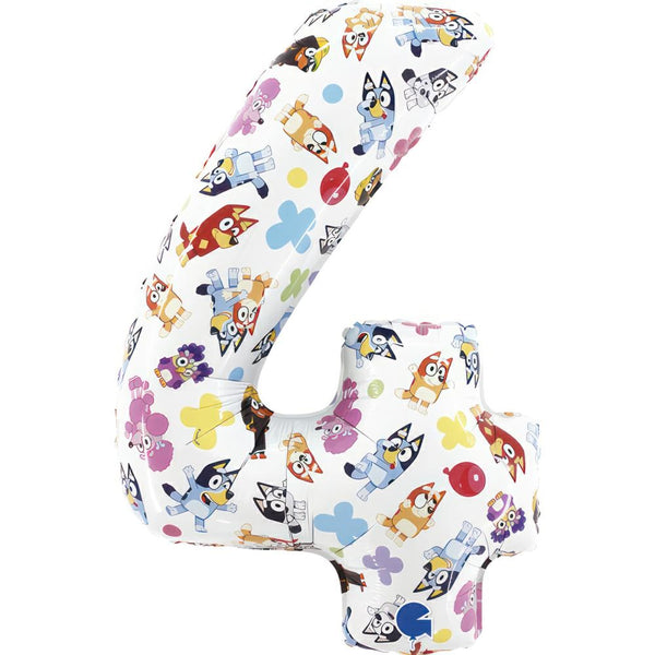26"  LARGE NUMBER BLUEY FOUR FOIL