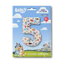 26" LARGE NUMBER BLUEY FIVE FOIL