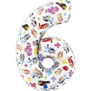 26" LARGE NUMBER BLUEY SIX FOIL