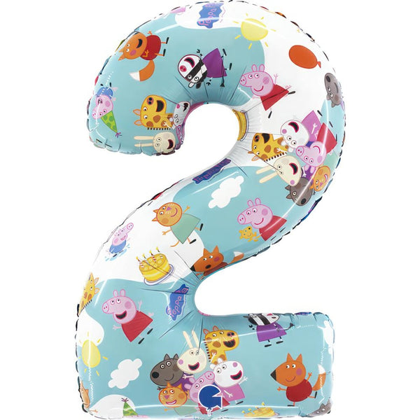 26" LARGE NUMBER PEPPA PIG TWO FOIL