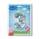 26" LARGE NUMBER PEPPA PIG THREE FOIL