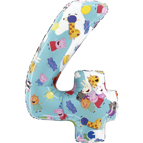 26" LARGE NUMBER PEPPA PIG FOUR FOIL