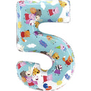 26" LARGE NUMBER PEPPA PIG FIVE FOIL