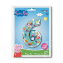 26" LARGE NUMBER PEPPA PIG SIX FOIL