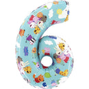26" LARGE NUMBER PEPPA PIG SIX FOIL