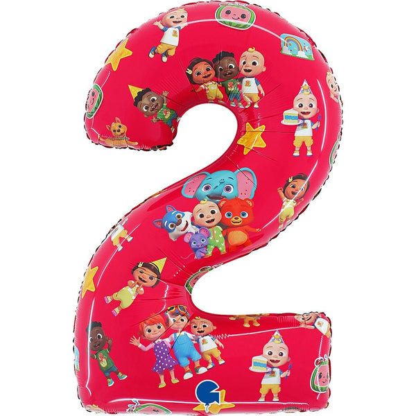 26"  LARGE NUMBER COCOMELON TWO FOIL