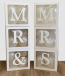 POP-UP MR. & MRS. BALLOON BOXES BLOCKS WITH BALLOONS
