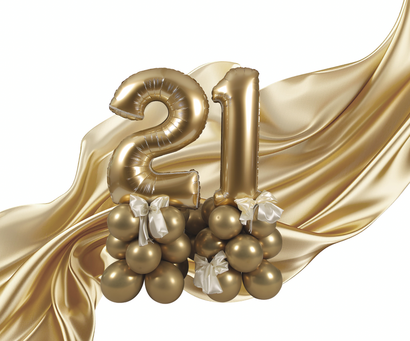 34" GOLD SILK NUMBER 2 FOIL