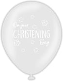 12" KALISAN ON YOUR CHRISTENING DAY STARS LATEX (25 PER BAG)