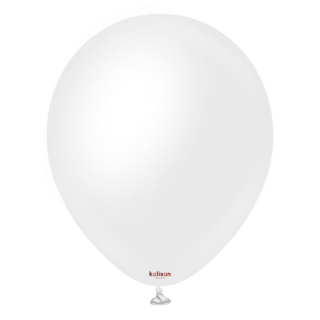 18" KALISAN OPAQUE SATIN SNOW WHITE LATEX (25 PER BAG)
