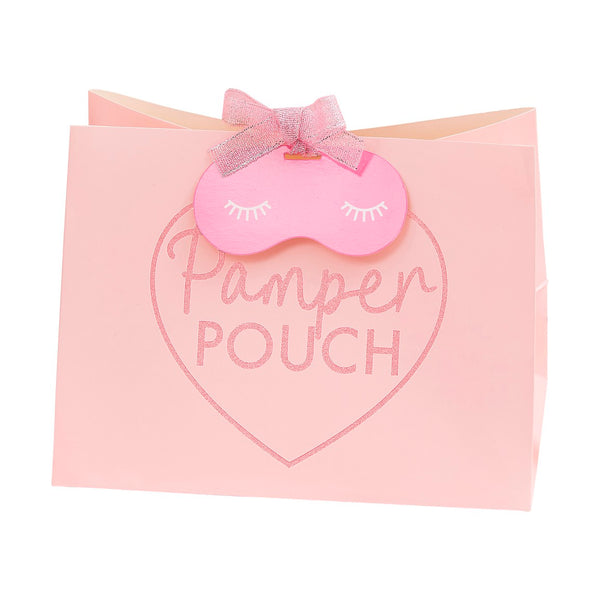 PINK GLITTER PAMPER POUCH BAG (5 BAGS PER PACK)