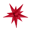 26" RED SATIN STARBURST FOIL