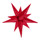 40" RED SATIN STARBURST FOIL