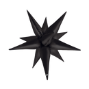 26" BLACK SATIN STARBURST FOIL