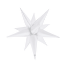 26" WHITE SATIN STARBURST FOIL