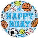 18" ROUND HAPPY BIRTHDAY BOY PATCHES FOIL
