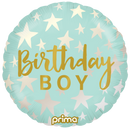 18" ROUND BIRTHDAY BOY STARS FOIL