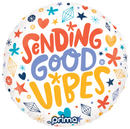 18" ROUND SENDING GOOD VIBES FOIL