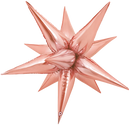 40" DECO STARBURST ROSE GOLD FOIL