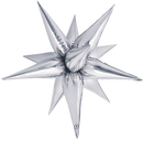 26" DECO STARBURST SILVER FOIL