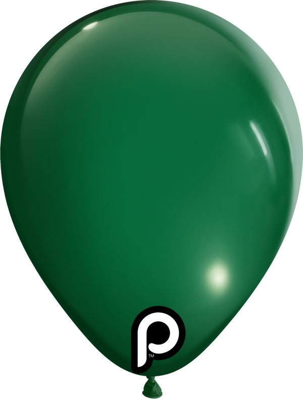5" PRIMA DARK GREEN LATEX (100 PER PACK)