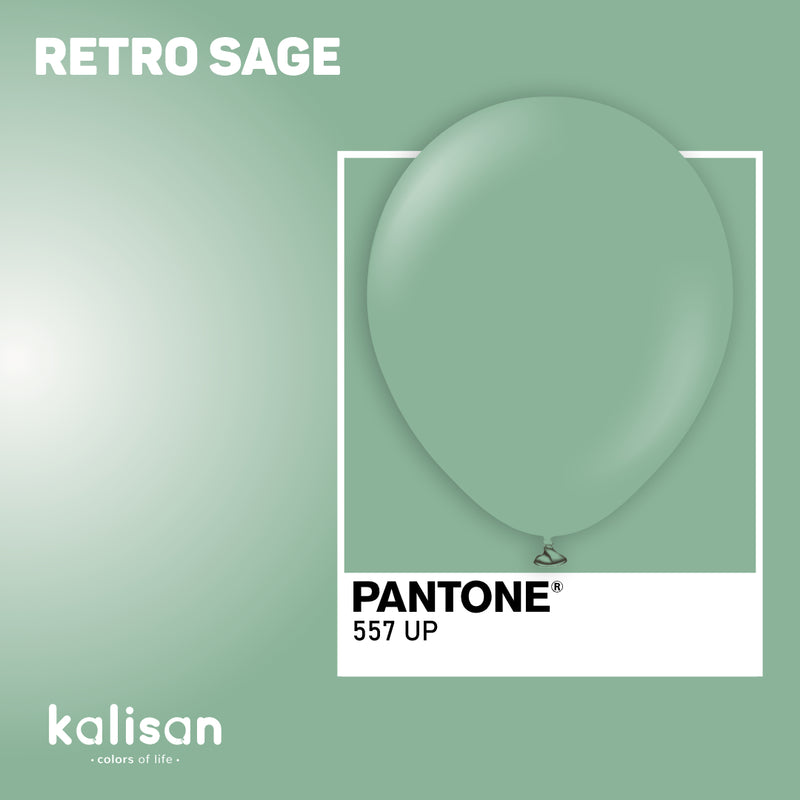 5" KALISAN RETRO SAGE LATEX (100 PER BAG)