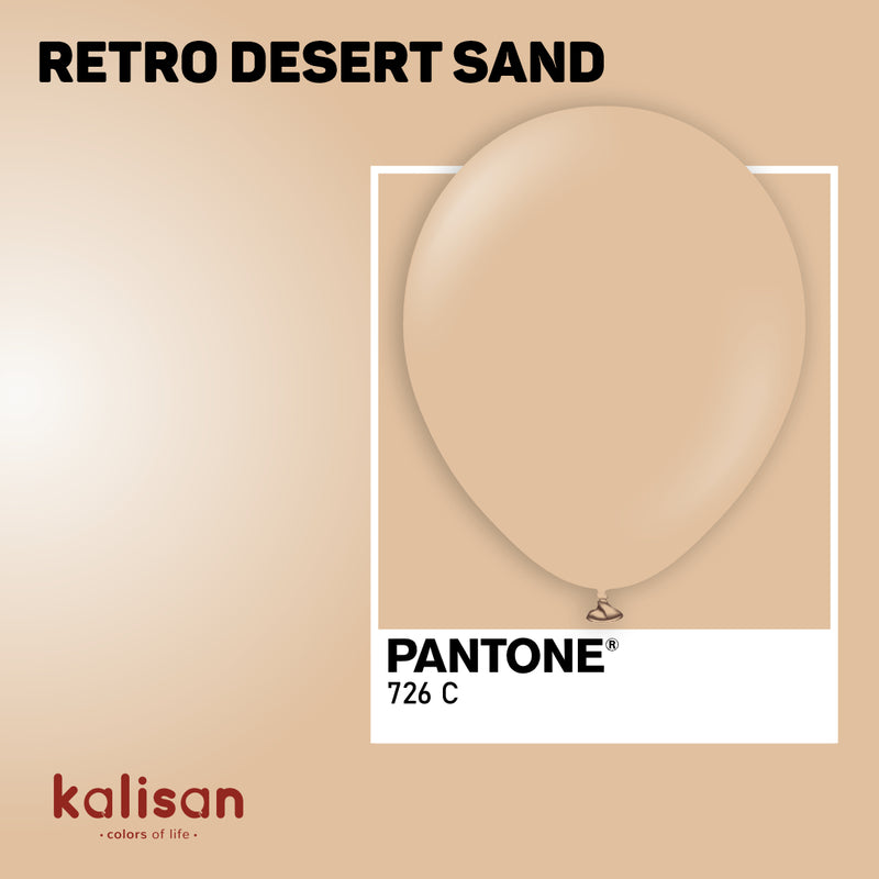 5" KALISAN RETRO DESERT SAND LATEX (100 PER BAG)