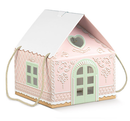 LITTLE PINK HOUSE WITH LANYARDS (245MM X 245MM X 150MM)