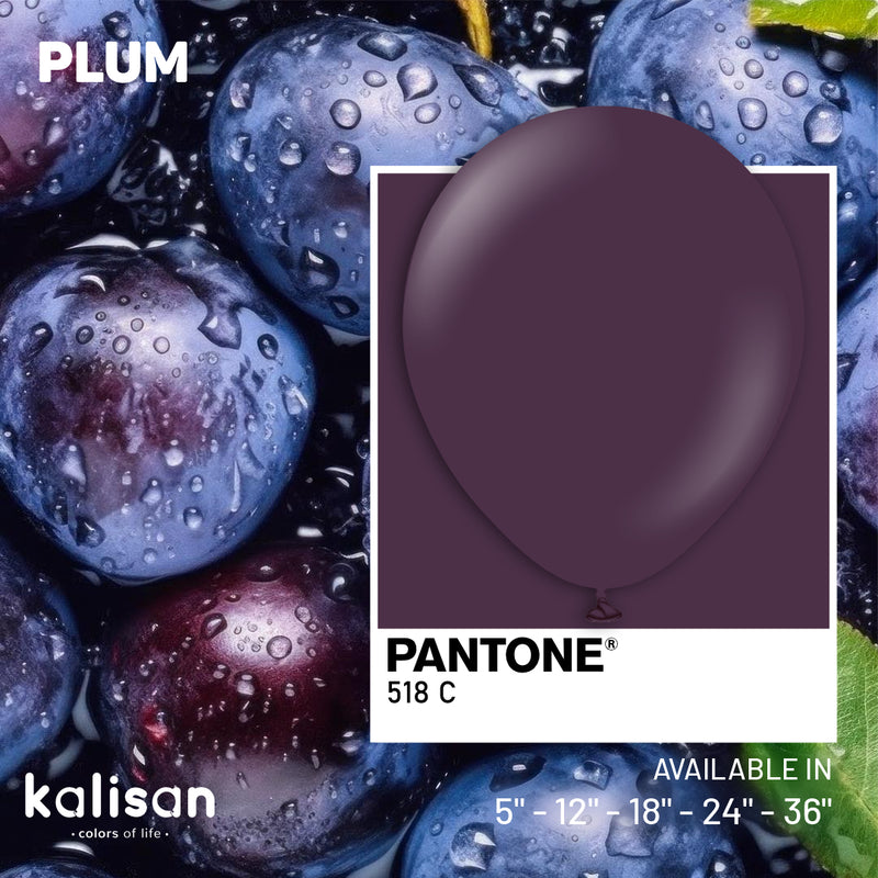 12" KALISAN STANDARD PLUM LATEX (100 PER BAG)