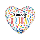 9" MINI HEART HAPPY BIRTHDAY CONFETTI (PACK OF 6)
