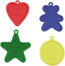 PLASTIC BALLOON WEIGHTS PRIMARY ASSORTMENT (100 PER BAG)