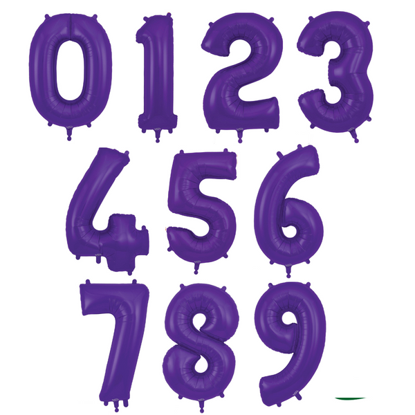 LARGE NUMBER PURPLE FOILS BUNDLE