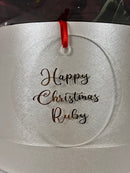 TRANSPARENT ACRYLIC CIRCLE DISC (9CM DIAMETER, 3MM THICK)