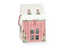 LITTLE RED STRIPED HOUSE WITH LANYARDS (245MM X 245MM X 150MM)